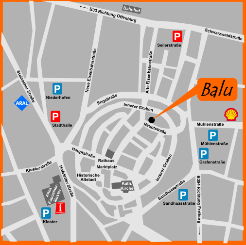 Karte Balu Wegebschreibung